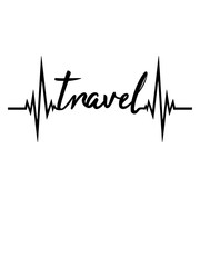 puls herzschlag frequenz travel graffiti tropfen urlaub ferien reisen unterwegs fliegen trip verreisen text logo design