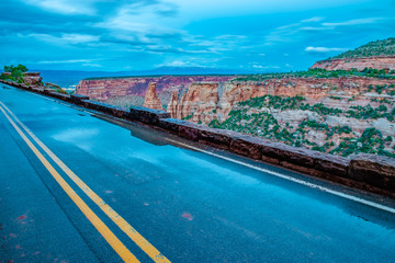 Beautiful Sunset on Colorado National Monument in Fruita, Colorado 