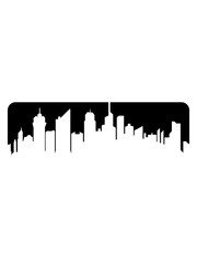 metropole stadt silhouette umriss hauptstadt großstadt wolkenkratzer hochhäuser reisen urlaub ferien millionenstadt weltstadt häuser clipart logo design cool
