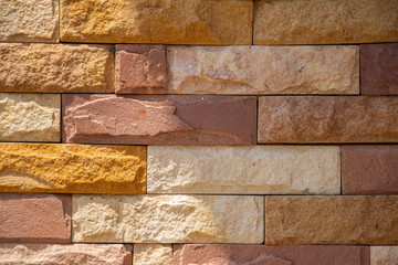 Tile wall  of the sand stone