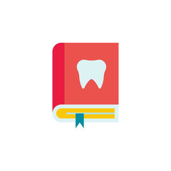 Dentistry, book, dentist, doctor, hospital, medicine, teeth color icon