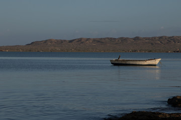 Cabo de la Vela, Guajira, Colombia, mar, caribe, la costa, sur, lancha, pesca