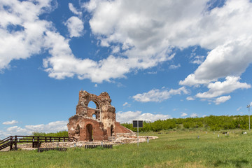 The Red Church - Ruins of early Byzantine Christian basilica near town of Perushtitsa, Plovdiv Region, Bulgaria