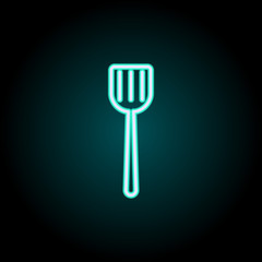 kitchen spatula neon icon. Elements of kitchen set. Simple icon for websites, web design, mobile app, info graphics