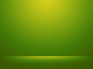 Abstract green background for web design templates, product studio room, christmas, valentine and business report with smooth gradient color. Green and yellow background.