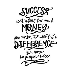 Success isn't about money