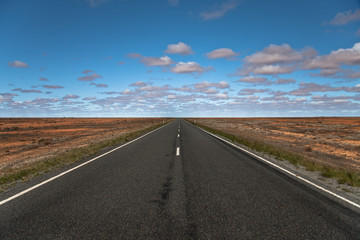 Fototapeta na wymiar Australian roads, the Australian outback, Western Australia