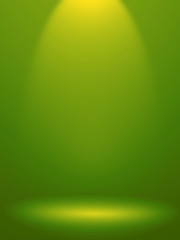 Abstract green background for web design templates, product studio room, christmas, valentine and business report with smooth gradient color. Green and yellow background.