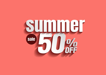 Summer Sale banner abstract background vector illustration.