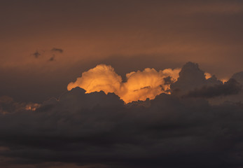 Obraz premium Sunset storm clouds