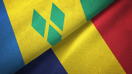 Saint Vincent and the Grenadines and Chad two flags 