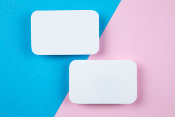 Blank business cards