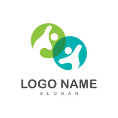 human logo, human logo that is handshake, peace icon +  social logo with a simple look