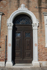 Fototapeta na wymiar Venice , Italy,architectural details,old door ,2019
