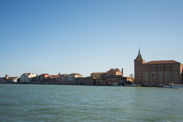 Navigation on the Grand Canal, Venice, Italy, March, 2019