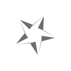star geometric logo vector