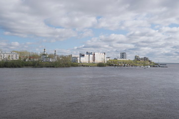 city of Arkhangelsk on the Bank of the Northern Dvina river