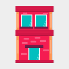 Obraz premium building for property real estates symbol concept vector illustration