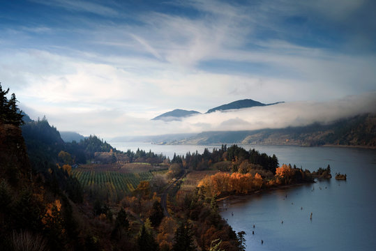 The Columbia Gorge from Hood River, Oregon
