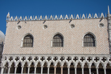 Fototapeta na wymiar Palace of Doges,Venetia, Italia,march, 2019