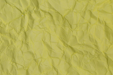 Crumpled yellow paper