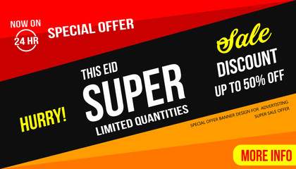 Fototapeta premium Eid Super Sale offer, backround, poster design