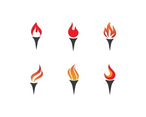 Torch logo vector