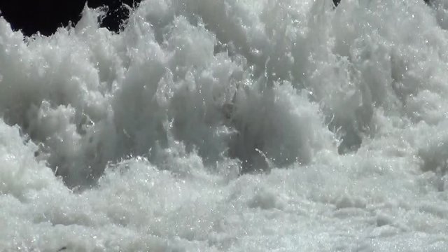 Gurgle Water, Flowing In Irrigation Channel