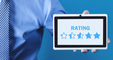 Star Rating. Evaluation and positive review