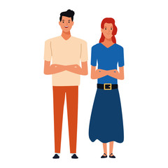 couple avatar cartoon character