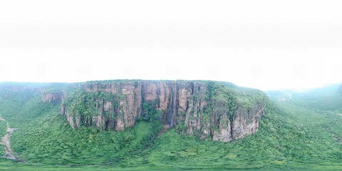 Aerial 360 of Kashis waterfall bihar