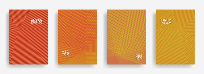 Global annual report design vector collection.