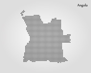 Fototapeta premium Map of Angola. Vector illustration. World map