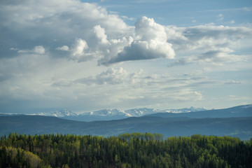 Cumulus Clouds over the Bulkley Valley