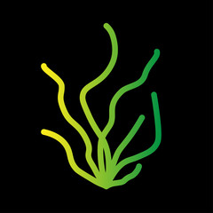 Tree icon gradient vector