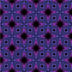 Abstract geometric seamless pattern handmade ethnic and tribal motifs. Bohemian ethnic tile printing