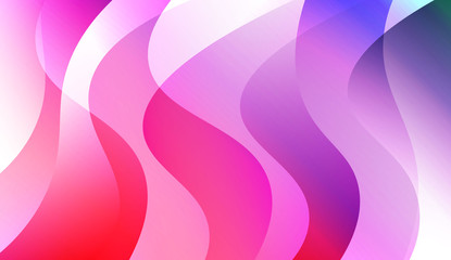 Template Background With Wave Geometric Shape. For Design, Presentation, Business. Colorful Vector Illustration