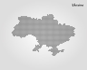 Map of Ukraine. Vector illustration. World map