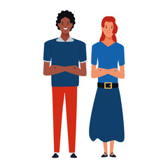 couple avatar cartoon character