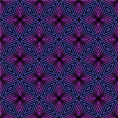 Abstract geometric seamless pattern handmade ethnic and tribal motifs. Bohemian ethnic tile printing