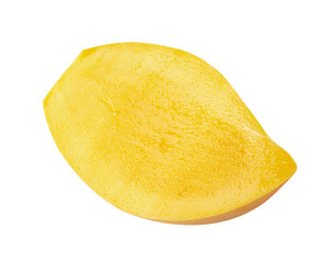 Rip Mango slices Isolated on white background