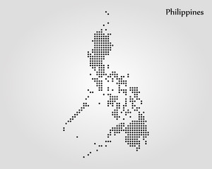 Map of Philippines. Vector illustration. World map