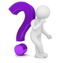 question mark purple 3d thinking asking pondering stick man