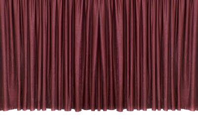 Theater curtain on a white background