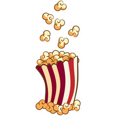 popcorn vector graphic clipart design