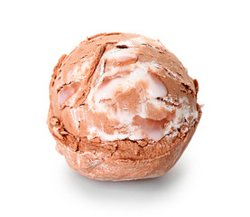 Tasty ice cream on white background