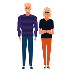 couple avatar cartoon character