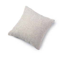 Soft color pillow on white background