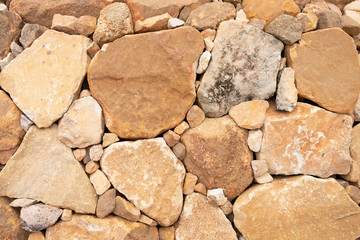 Stone wall, Rock floor for abstract background.