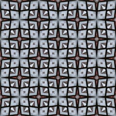 Abstract geometric seamless pattern handmade ethnic and tribal motifs. Bohemian ethnic tile printing